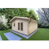 Casa in legno da giardino EMILY 5x6 44mm, fronte lato destro