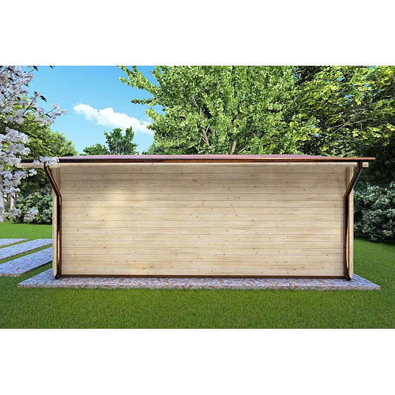 Casa in legno da giardino EMILY 5x6 44mm, lato destro