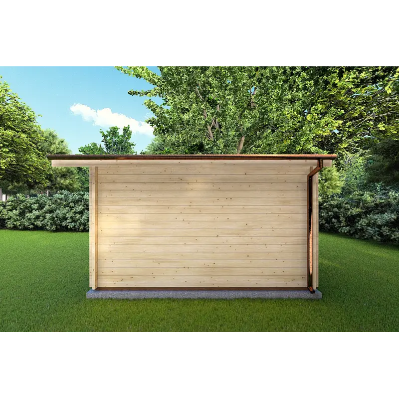 Casa in legno da giardino CHIARA 5x5 44mm, lato destro