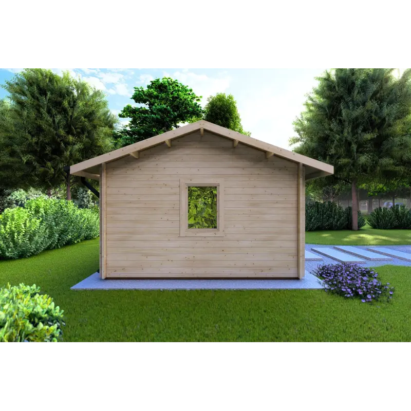 Casa in legno da giardino CLARA 5.2x4.2 44mm, lato sinistro