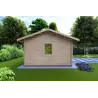 Casa in legno da giardino CLARA 5.2x4.2 44mm, lato sinistro