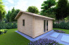 Casa in legno da giardino CLARA 5.2x4.2 44mm, fronte lato sinistro