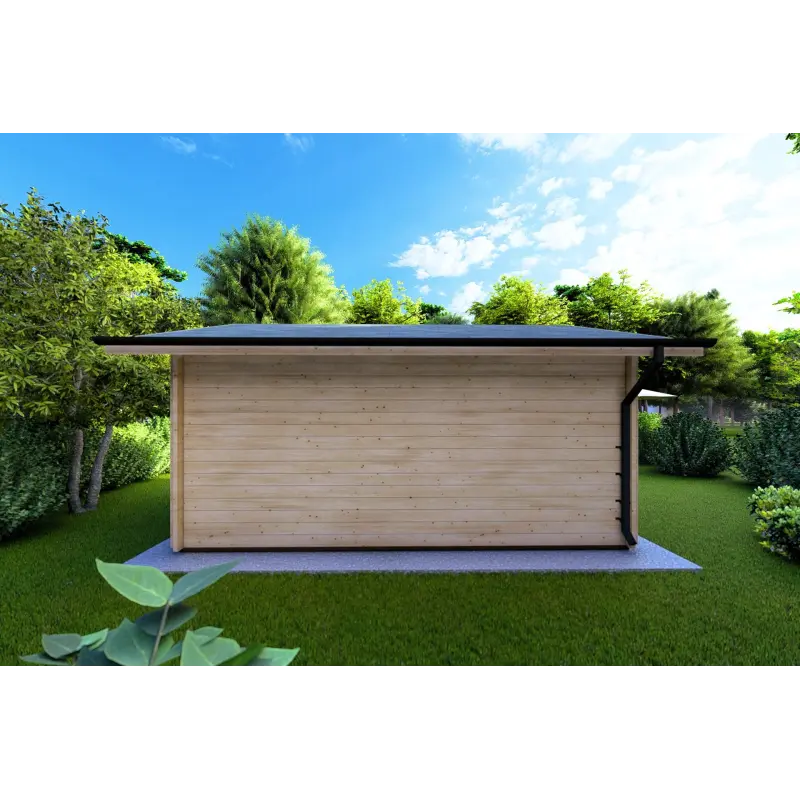 Casa in legno da giardino CLARA 5.2x4.2 44mm, retro