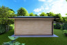 Casa in legno da giardino CLARA 5.2x4.2 44mm, retro