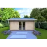 Casa in legno da giardino CLARA 5.2x4.2 44mm, vista frontale