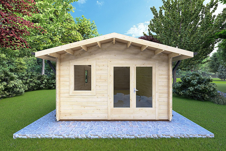 Casetta da giardino MATILDE 6x5 44mm, vista frontale
