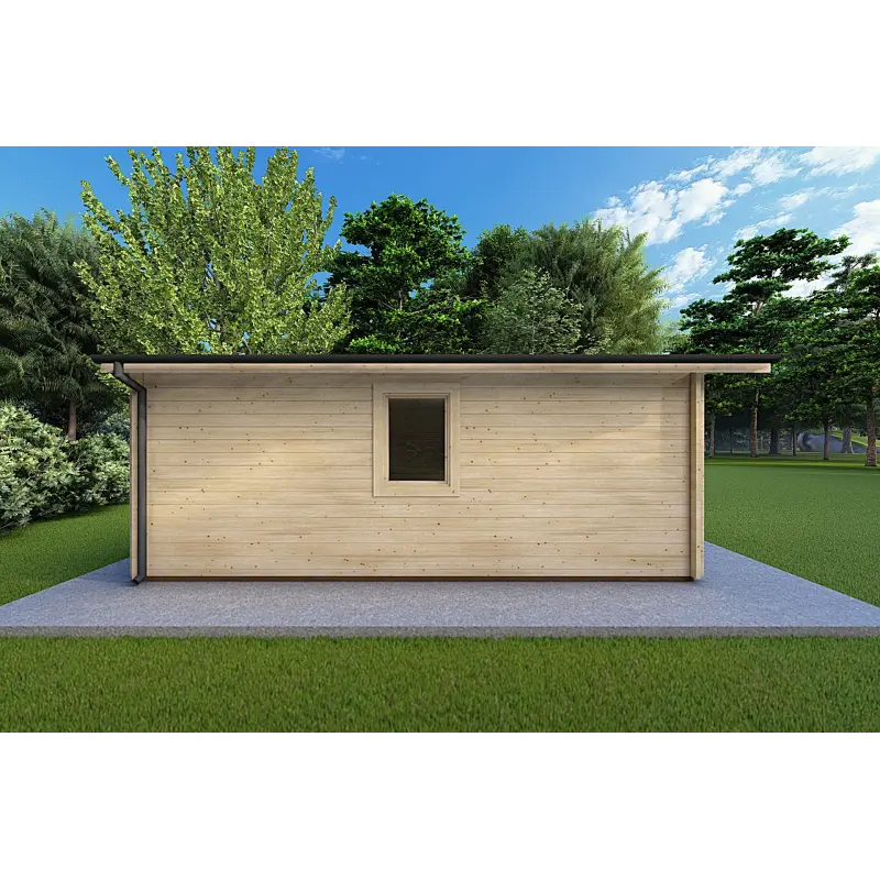 Casetta in legno CHIARA 4x6 44mm, lato sinistro
