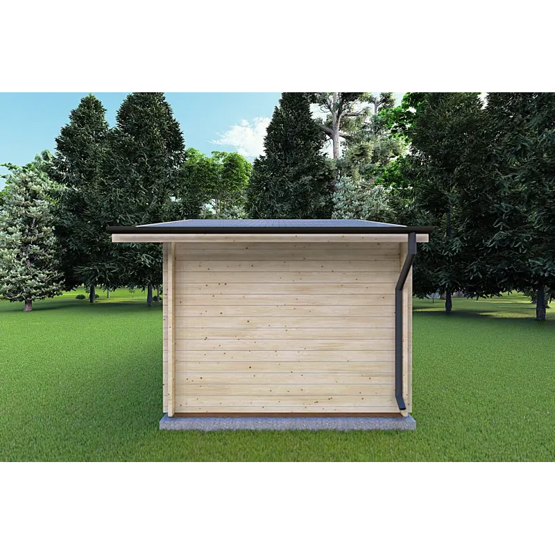 Casetta in legno CHIARA 5x3 44mm, lato destro
