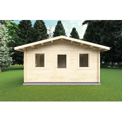 Casetta in legno CHIARA 5x3 44mm, vista frontale