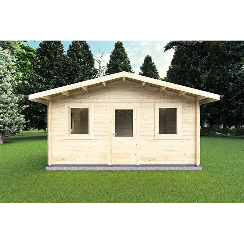 Casetta in legno CHIARA 5x3 44mm, vista frontale