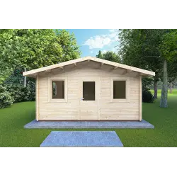 Casetta da giardino CHIARA 5x4 44mm, vista frontale