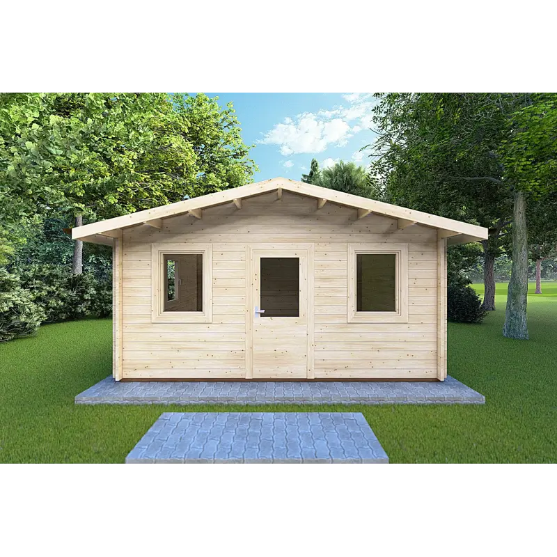 Casetta da giardino CHIARA 5x4 44mm, vista frontale