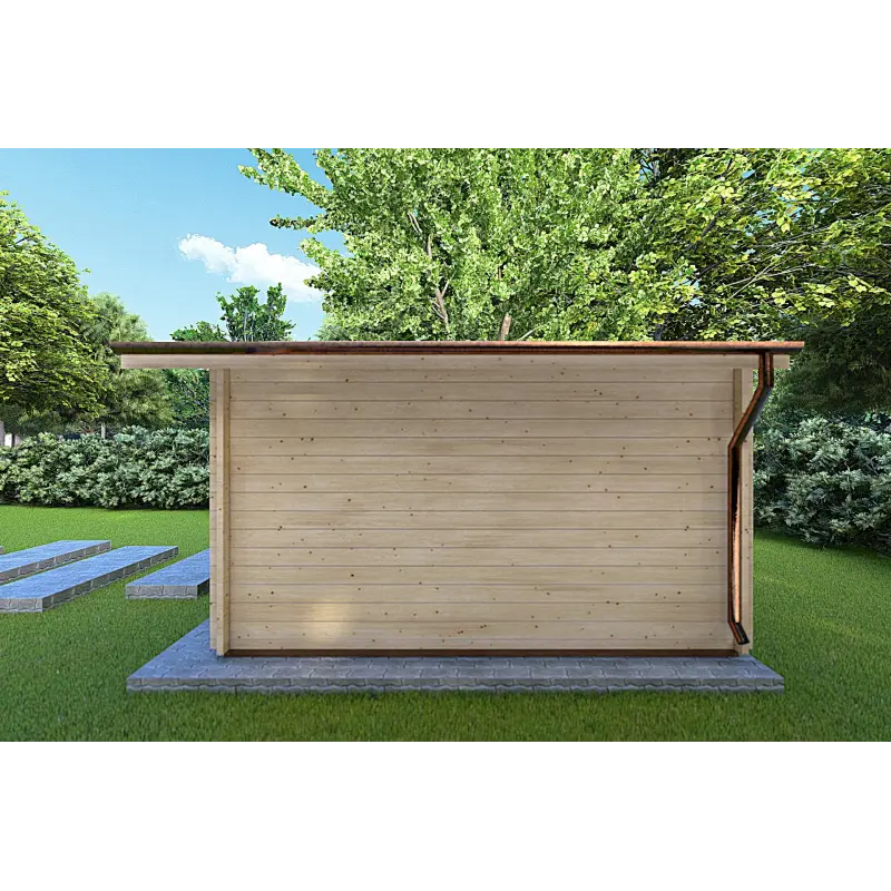 Casetta da giardino CHIARA 5x4 44mm, lato destro