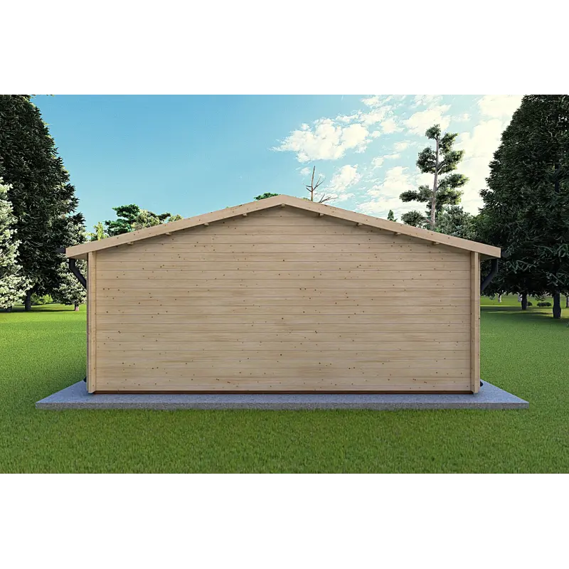 Casa di legno CHIARA 6x6 44mm, retro