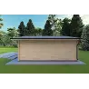 Casa di legno CHIARA 6x6 44mm, lato destro