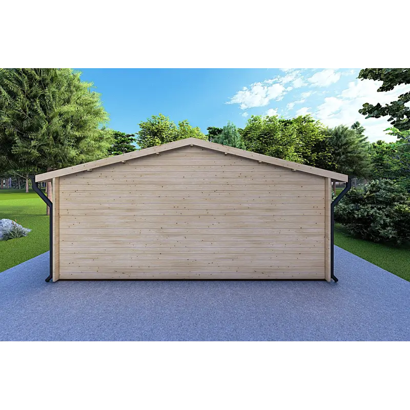 Casa in legno da giardino EMILY 6x5 44mm, retro