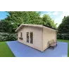 Casa in legno da giardino EMILY 6x5 44mm, fronte lato destro