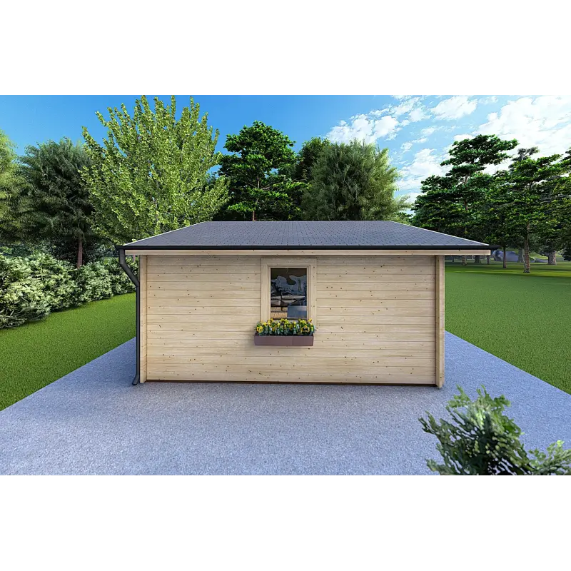 Casa in legno da giardino EMILY 6x5 44mm, lato sinistro