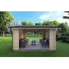Gazebo in legno STELLA 4x3 68mm, retro