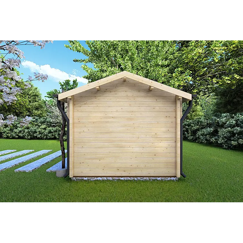 Gazebo in legno STELLA 4x3 68mm, lato destro