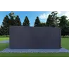 Bungalow di legno VISION 2 con patio 8x6 60/100/30/40 mm, lato destro modello antracite