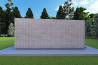 Bungalow di legno VISION 2 con patio 8x6 60/100/30/40 mm, lato destro modello grigio legno