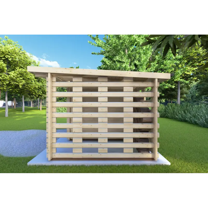 Casetta da giardino LISA 3x3 44mm, lato destro