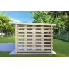 Casetta da giardino LISA 3x3 44mm, lato destro