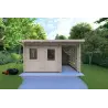 Casetta da giardino LISA 3x3 44mm, vista frontale