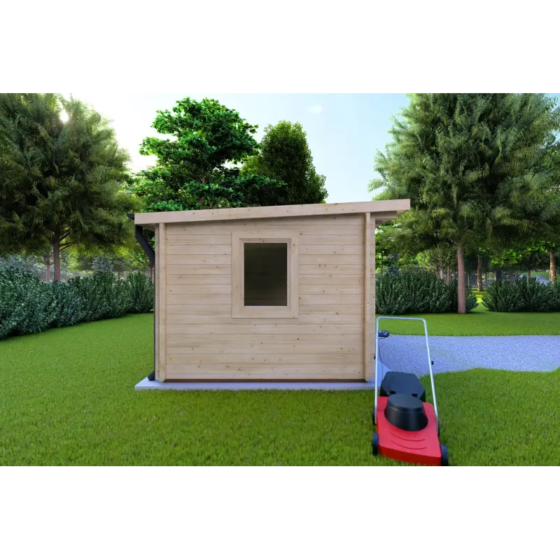 Casetta da giardino LISA 3x3 44mm, lato sinistro