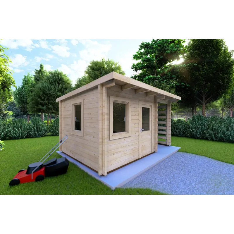 Casetta da giardino LISA 3x3 44mm, lato sinistro