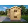 Casa di legno coibentata GILDA 98 m² 44/100/44 mm, lato destro