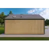 Casa prefabbricata con cladding PENELOPE 12x6 44/120/30/40 mm, lato sinistro