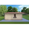Casa in legno ELBA 6x6 44 mm, lato sinistro