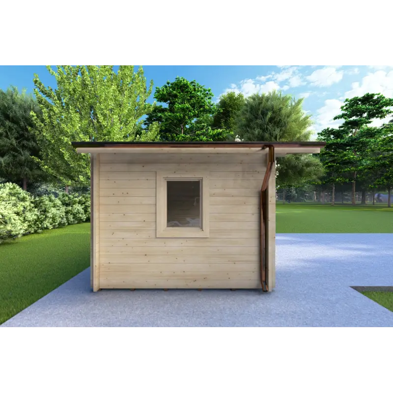 Casetta da giardino ALLEGRA 5x3 44mm, lato sinistro