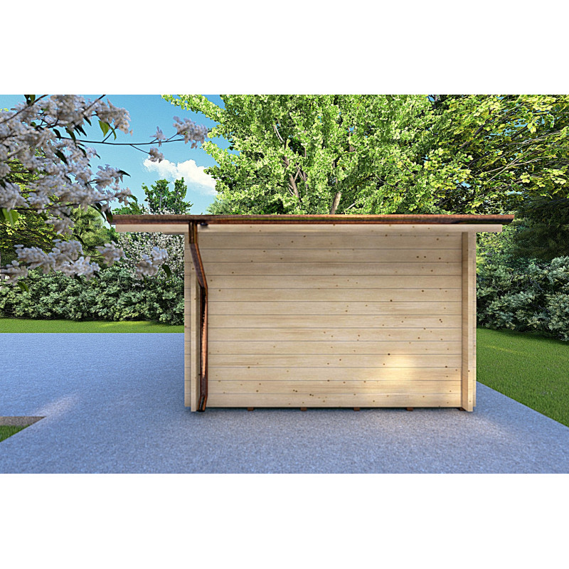 Casetta da giardino ALLEGRA 5x3 44mm, lato destro