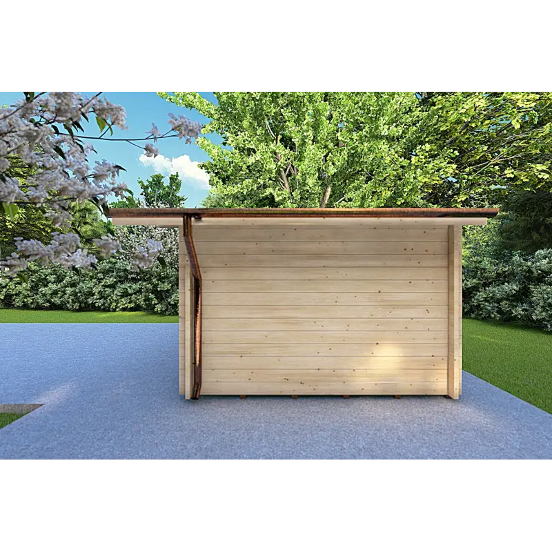 Casetta da giardino ALLEGRA 5x3 44mm, lato destro
