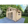 Casetta da giardino VIVIENNE 5x3, 44mm, fronte lato destro