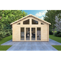 Casetta da giardino VIVIENNE 5x3, 44mm, vista frontale