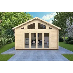 Casetta da giardino VIVIENNE 5x3, 44mm, vista frontale