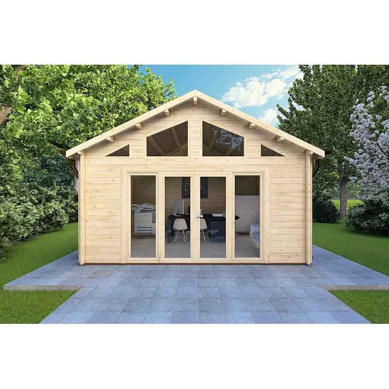Casetta da giardino VIVIENNE 5x3, 44mm, vista frontale