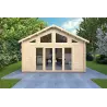 Casetta da giardino VIVIENNE 5x3, 44mm, vista frontale