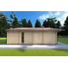 Casa di legno NATALIA 12x8, 68mm, lato sinistro