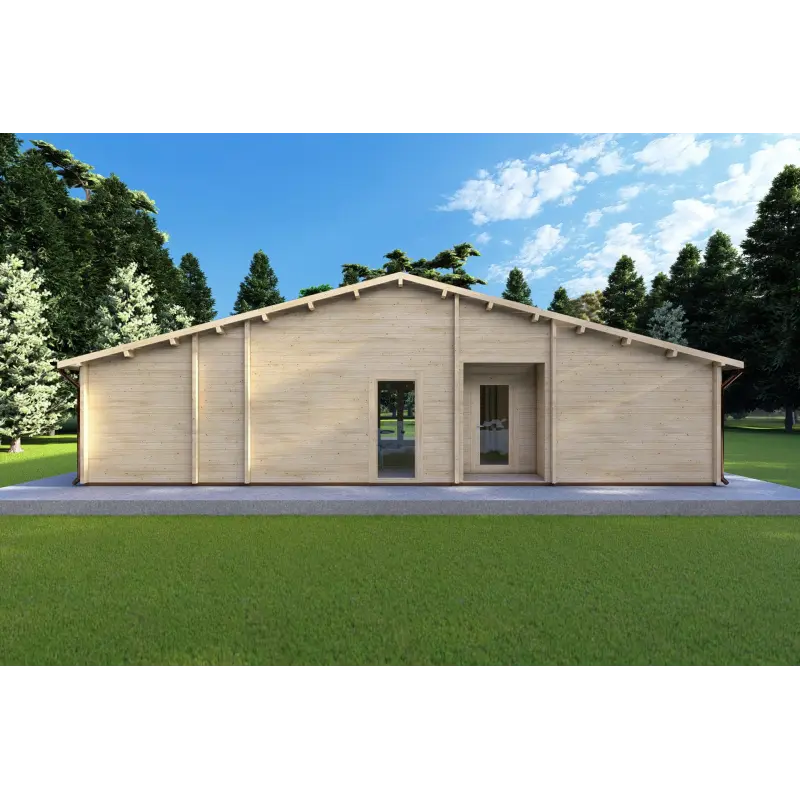 Casa di legno NATALIA 12x8, 68mm, retro