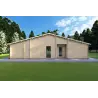 Casa di legno NATALIA 12x8, 68mm, retro