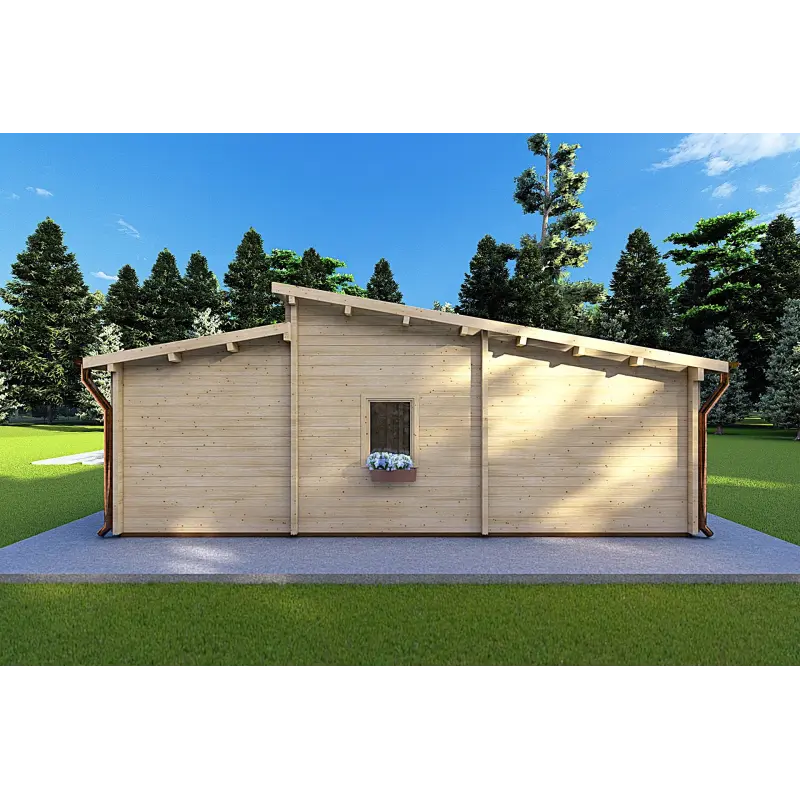 Casa in legno ROSALIA 12x8, 68mm, lato destro