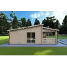 Casa in legno ROSALIA 12x8, 68mm, lato sinistro