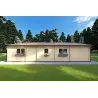 Casa in legno ROSALIA 12x8, 68mm, retro