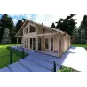 Casa di legno ASPEN 10x8 68mm, fronte lato destro