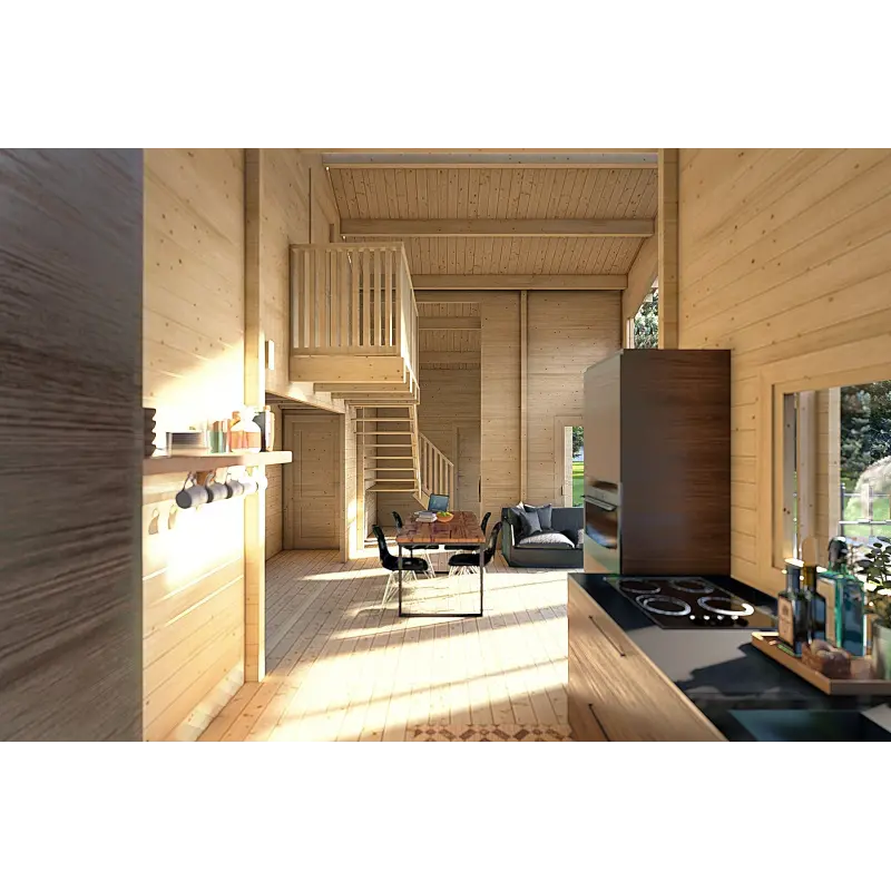 Casa di legno ASPEN 10x8 68mm, interno